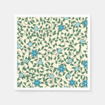 Seamless floral pattern on beige background