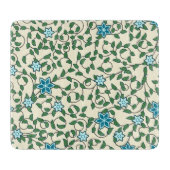 Seamless floral pattern on beige background snijplank (Voorkant)