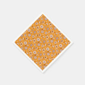 Seamless Floral pattern orange Servet (Hoek)