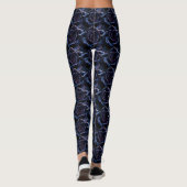 Seamless Floral Pattern Photograph - Dark Blue and Leggings (Achterkant)