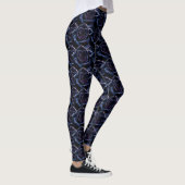 Seamless Floral Pattern Photograph - Dark Blue and Leggings (Rechts)