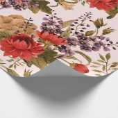 Seamless floral pattern roses with chrysanthemum a cadeaupapier (Hoek)