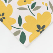 Seamless floral pattern, Small yellow flowers. Wh Fleece Deken (Hoek)