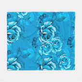 Seamless Floral Pattern. Watercolor elements. Mode Fleece Deken (Voorkant (Horizontaal))
