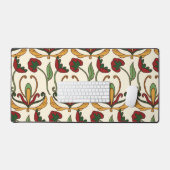 Seamless floral pattern with red and yellow  bureaumat (Keyboard & Muis)