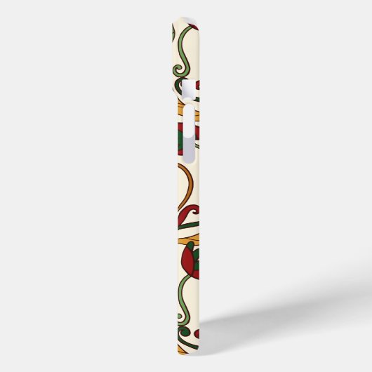 Seamless floral pattern with red and yellow  Case-Mate iPhone case (Achterkant / Links)