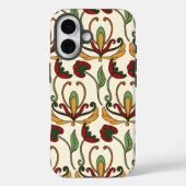 Seamless floral pattern with red and yellow Case-Mate iPhone case (Achterkant)