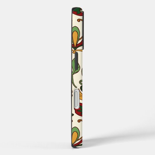 Seamless floral pattern with red and yellow Case-Mate iPhone case (Achterkant / Rechts)