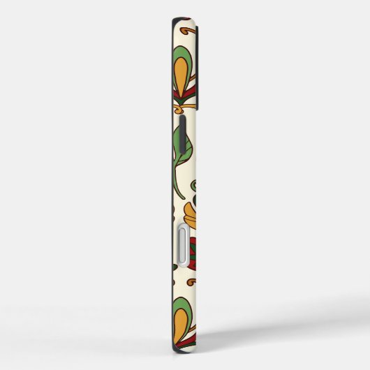 Seamless floral pattern with red and yellow  Case-Mate iPhone case (Achterkant / Rechts)