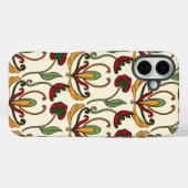 Seamless floral pattern with red and yellow  Case-Mate iPhone case (Achterkant (horizontaal))
