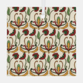 Seamless floral pattern with red and yellow  glas ornament (Achterkant)