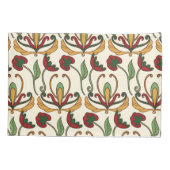Seamless floral pattern with red and yellow  kussensloop (Achterkant-Links)