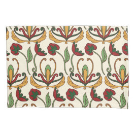 Seamless floral pattern with red and yellow  kussensloop