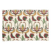 Seamless floral pattern with red and yellow  kussensloop (Voorkant-Rechts)