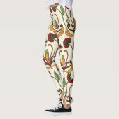 Seamless floral pattern with red and yellow  leggings (Links)
