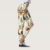 Seamless floral pattern with red and yellow  leggings (Rechts)