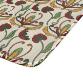 Seamless floral pattern with red and yellow  snijplank (Hoek)