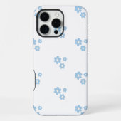 Seamless Floral Pattern with Small Blue Flowers iPhone Hoesje (Achterkant)