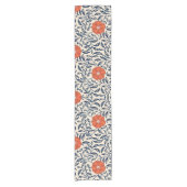 Seamless floral pattern with vibrant orange flower korte tafelloper (Voorkant)