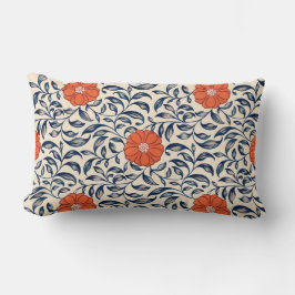 Seamless floral pattern with vibrant orange flower kussen