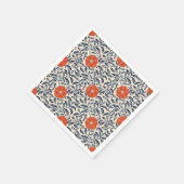 Seamless floral pattern with vibrant orange flower servet (Hoek)