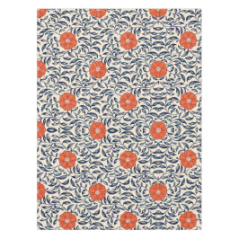 Seamless floral pattern with vibrant orange flower tafelkleed