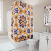seamless floral vintage pattern douchegordijn (In situ)