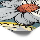 Seamless flower pattern on backgroundfloral, patte poster (Hoek)