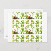 Seamless frog briefkaart (Voorkant / Achterkant)