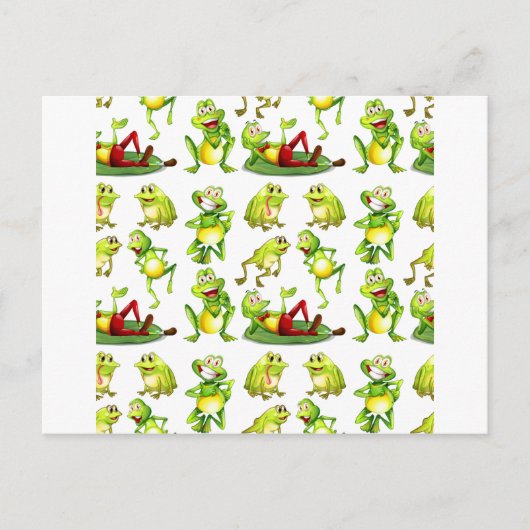 Seamless frog briefkaart (Voorkant)