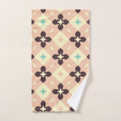 Seamless geometric floral  pattern bad handdoek (Handdoek)