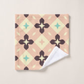 Seamless geometric floral  pattern bad handdoek (Wasdoekje)