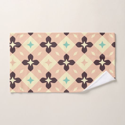Seamless geometric floral  pattern bad handdoek (Handdoek)