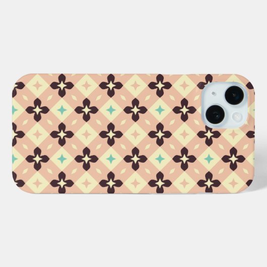 Seamless geometric floral  pattern Case-Mate iPhone case (Achterkant (horizontaal))