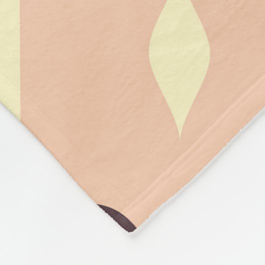 Seamless geometric floral  pattern fleece deken (Hoek)