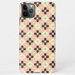 Seamless geometric floral  pattern iPhone 11Pro max hoesje