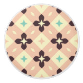 Seamless geometric floral  pattern keramische knop (Voorkant)