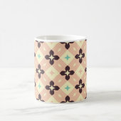 Seamless geometric floral  pattern koffiemok (Center)