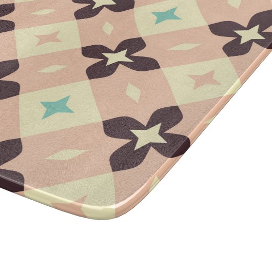 Seamless geometric floral  pattern snijplank (Hoek)