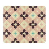 Seamless geometric floral  pattern snijplank (Voorkant)