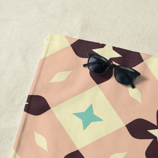 Seamless geometric floral  pattern strandlaken (In situ)