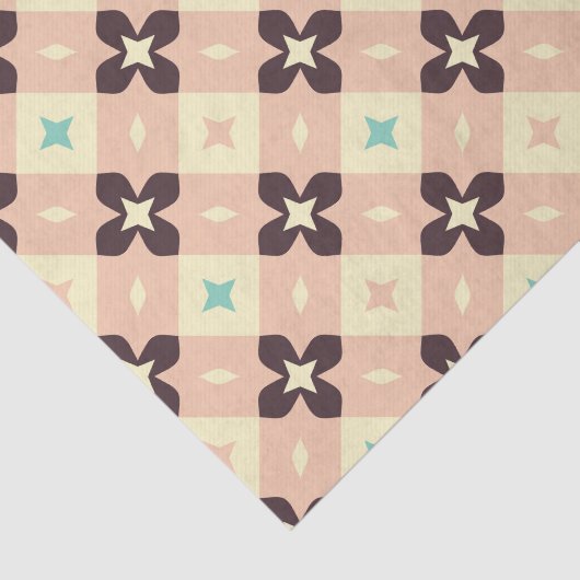 Seamless geometric floral  pattern tissuepapier (Detail)