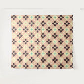 Seamless geometric floral  pattern wandkleed (Voorkant (horizontaal))