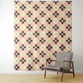 Seamless geometric floral  pattern wandkleed (In situ)
