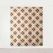 Seamless geometric floral  pattern wandkleed (Voorkant)