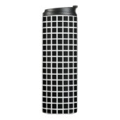 Seamless geometric pattern. Black square on white  Thermosbeker (Gedraaid links)