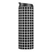 Seamless geometric pattern. Black square on white  Thermosbeker (Geroteerd rechts)