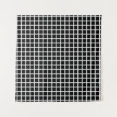 Seamless geometric pattern. Black square on white Wandkleed (Voorkant (horizontaal))