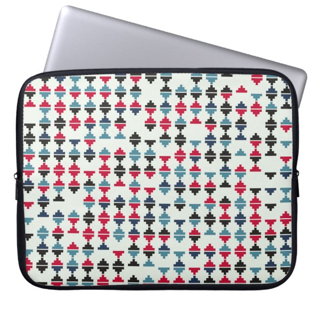 Seamless geometric pattern design illustrationabst laptop sleeve (Voorkant)