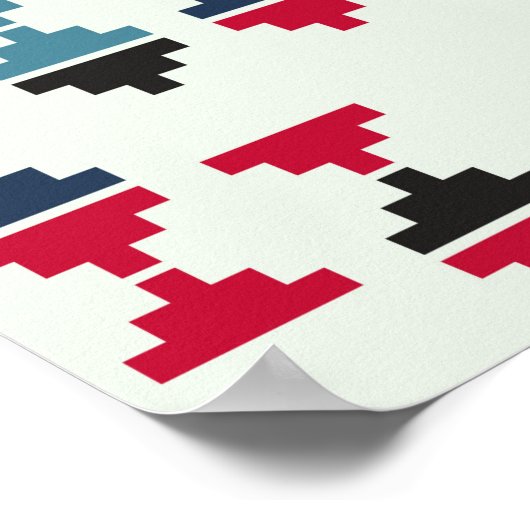 Seamless geometric pattern design illustrationabst poster (Hoek)